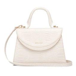 Miraggio Barbara Cream Medium Animal Effect Satchel Handbag-13