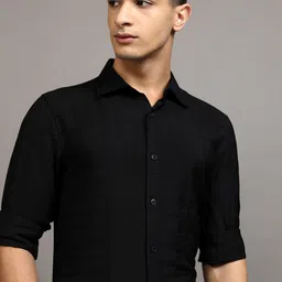 HIGHLANDER Men Crushed Self Design Casual Shirt-image-86
