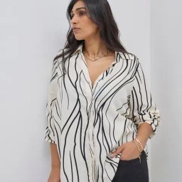 Gia by Westside Off-White Printed Shirt-image-73