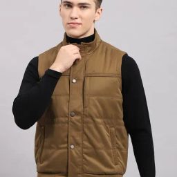Monte Carlo Khaki Regular Fit Quilted Jacket-picture-39