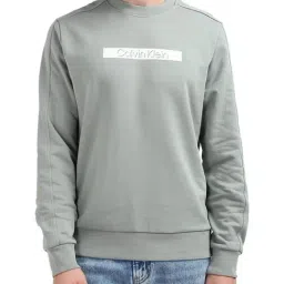 Calvin Klein Slate Gray Regular Fit Printed Sweatshirt-picture-41