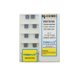 Tabikut Carbide Drilling Inserts Stainless Steel 80 to 180 m/min, SPMG07T308 TB40G (Pack of 10)-44