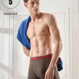 LUX Venus Assorted Cotton Trunks - Pack of 5-picture-18