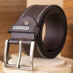 Red Tape Brown Leather Casual Belt-image-98