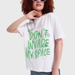 Bewakoof White Cotton Printed T-Shirt-picture-22