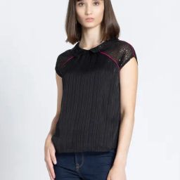 SHAYE Black Embellished Top-picture-24