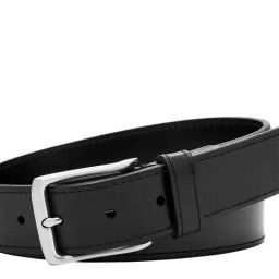 Fossil Griffin Black Leather Casual Belt For Men-image-0