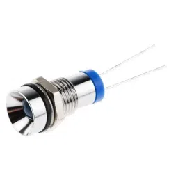 RS PRO Blue Panel Mount Indicator 2V DC, Mounting Hole Size 8 mm, IP Rating IP67, Model No 212109-18