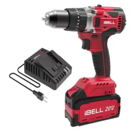 IBELL 13 mm (1/2 inch) 20 V DC 1750 RPM Brushless Cordless Impact Drill With 4 Ah Battery and Charger, BD20-80-14