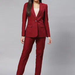 PowerSutra Notched Lapel Single Breasted Blazers-49