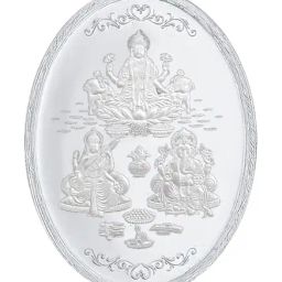 Sri Jagdamba Pearls Gsl Oval 999 Silver 20gm Silver Coin-image-125