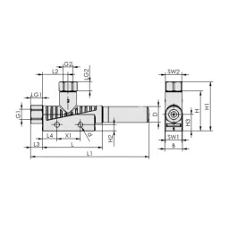 Schmalz 2 mm Nozzle Diameter Basic Ejector for Universal Use, SBP 20 G03 SDA image 2