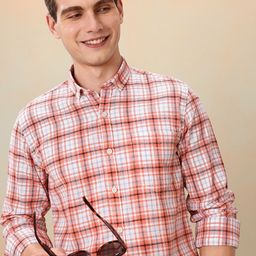 Mast & Harbour Standard Checked Pure Cotton Casual Shirt-image-99