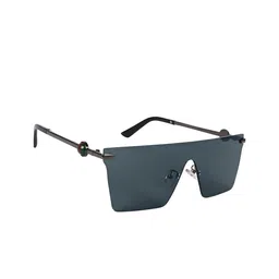Mast & Harbour Unisex Wayfarer Sunglasses ES_94030-34-MH-2333-BLK-GNGR-WFOS-Black-44