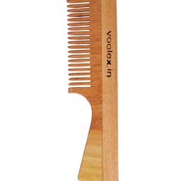 WOODYKRAFT Handmade Natural Pure Healthy Neem Handle Wooden Comb - Brown-7
