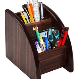 FunBlast Multi Compartment Wooden Desk Organizer for Study Table Office & Home-31