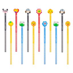 Parteet Thick Strong Grip Pencils Pack of 12-  Multicolor-17