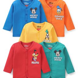 Babyhug Disney  Interlock Full Sleeves Jhablas With Mickey Mouse & Friends Graphic  Set of 5 - Multicolour-16