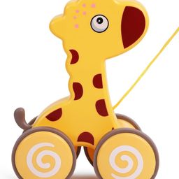 Azhari Happy Traction Pull Along Designed with Bright, Eye,Catching Colors and Smooth Rolling Wheels Toy for KidsPack of 1 Color & Design May Vary-26