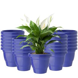 Kuber Industries Pack Of 24 Blue Planters-10