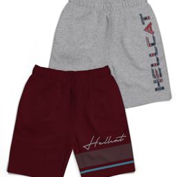 HELLCAT Boys Typography Printed Shorts-41