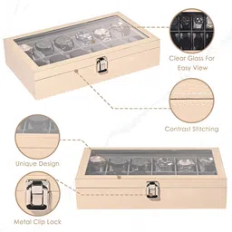 RUBOXA Cream-Coloured Set of 1 Regular Multi-Utility Organisers image 5