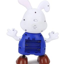 AKN TOYS Dancing Rabbit with LED Lights Flashing and Music Smart Interactive Electronic Singing Rabbit Toy- Blue image 4