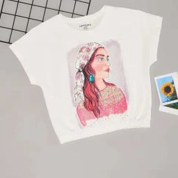 Pantaloons Junior Girls Ecru & Brown Character Based T-Shirts-image-38