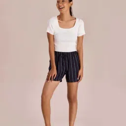 Go Colors! Navy Printed Shorts-image-64