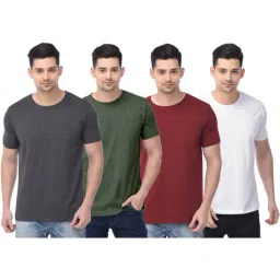 Color Capital Multicolored Regular Fit T-Shirt - Pack of 4-image-97