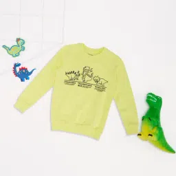 Pantaloons Junior Boys Sharp Green Printed Sweatshirt-picture-17