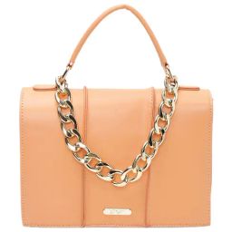 Ginger by Lifestyle Orange Satchel Handbag-image-14