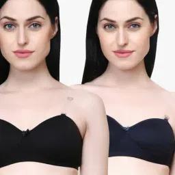Lady Lyka Multicolor Non Wired Padded T-Shirt Bra (Pack Of 2)-image-77