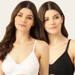 Lady Lyka Multicolor Non Wired Non Padded T-Shirt Bra (Pack Of 2)-image-55
