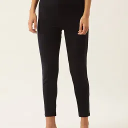 Zoella Black Regular Fit Elasticated Crop Pants-picture-45