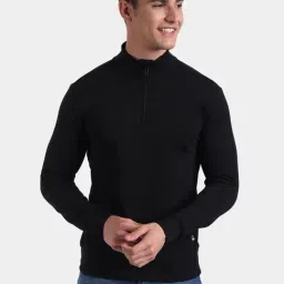 United Colors of Benetton Black High Neck Sweatshirt-picture-33