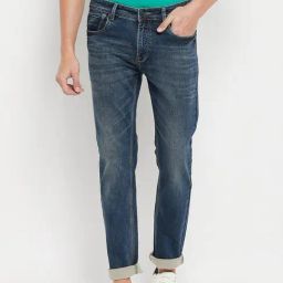 Duke Blue Lightly Washed Jeans-image-3