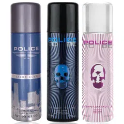 Police Light Blue, To Be Man & To Be Woman Deo Combo Set-image-97