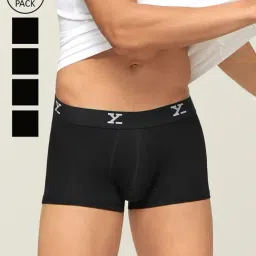 XYXX Black Slim Fit Trunks (Pack Of 5)-image-73