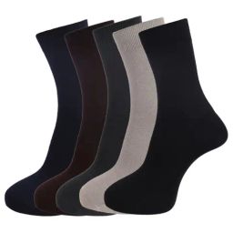 Dollar Multi Cotton Self Pattern Socks - Pack of 5-image-5