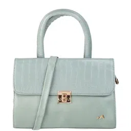 Metro Green Textured Medium Handbag-13