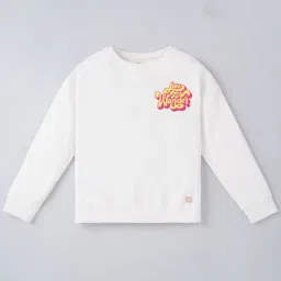 Ed-a-Mamma Kids White & Yellow Cotton Graphic Full Sleeves T-Shirt-image-83