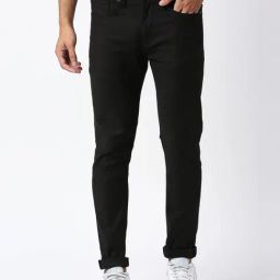Pepe Jeans Black Skinny Fit Lightly Washed Jeans-image-80