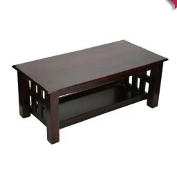 Ikiriya Blairs Dark Brown Wood Coffee Table Dark Walnut Finish-image-4