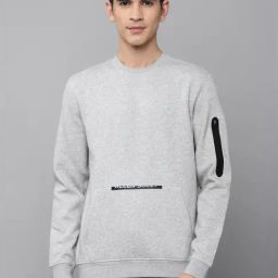 Tribe by Allen Solly Grey Regular Fit Sweatshirts-image-20