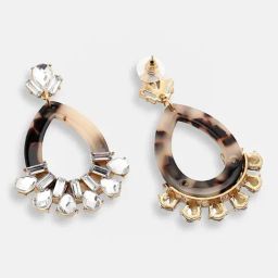 Sohi Gold Plated Party Designer Stone Drop Earrings image 4