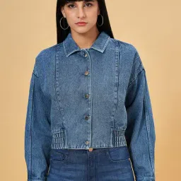 SF Jeans by Pantaloons Blue Cotton Jacket-image-64