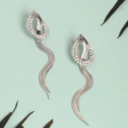 Sohi silverplated drop earrings for women-20