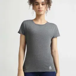 Reebok Grey Regular Fit Printed Sports T-Shirt-image-93