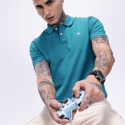 Kook N Keech Polo Collar Slim Fit T-shirt-image-93